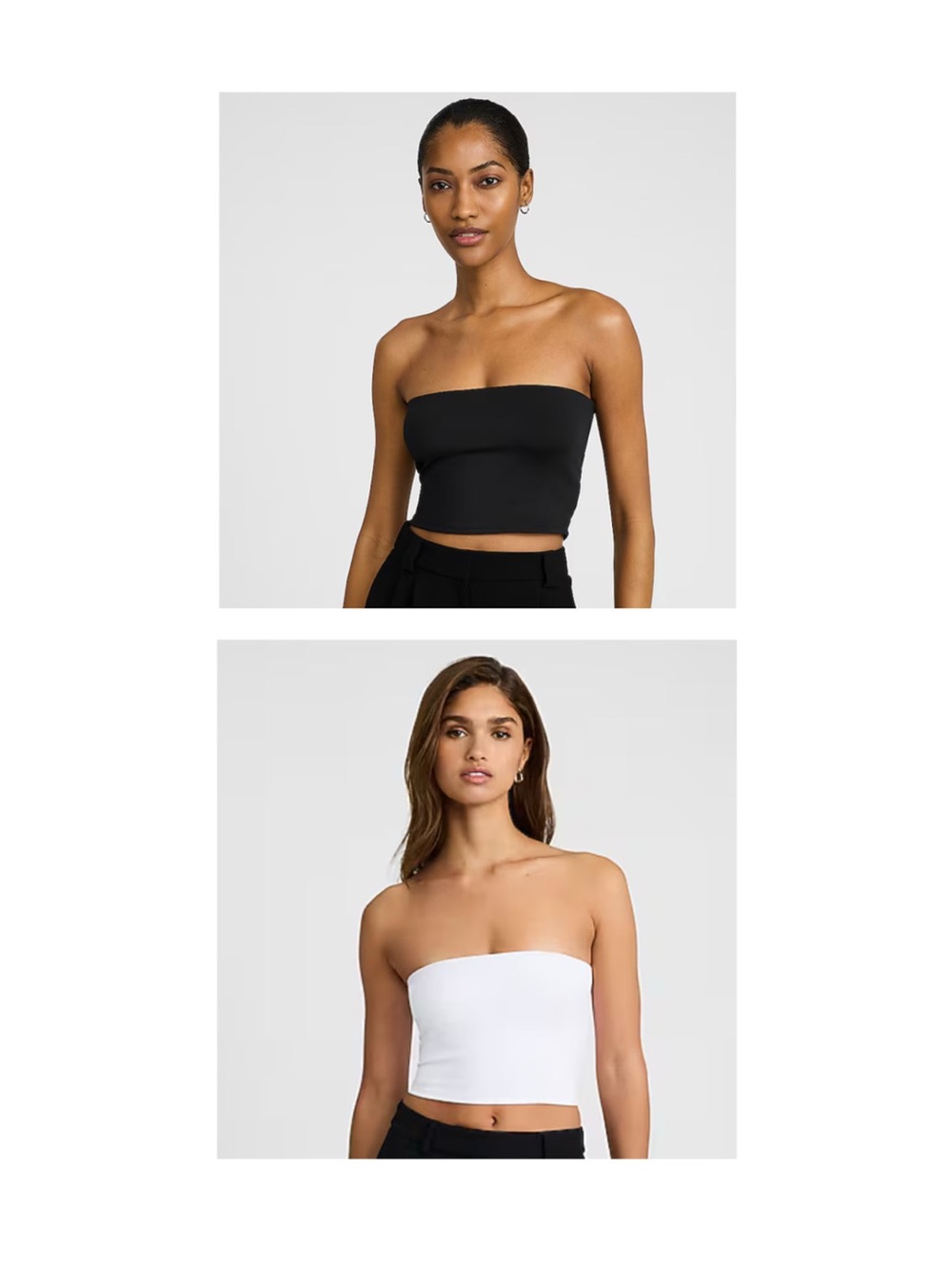 Express - Body Contour High Compression Cropped Tube Top Bundle (2)